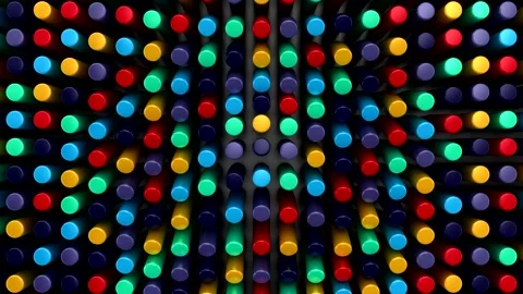 Cylinders Form a Wave Stock Footage 244546401