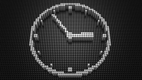 Cylinders Formed A Clock Видео 90840445