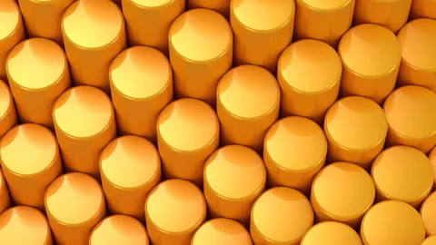 Cylinders Formed A Wave Stock Footage 87283260