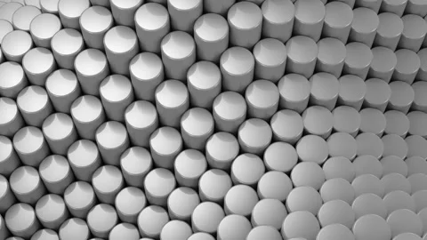 Cylinders Formed A Wave Stock Footage 87283604