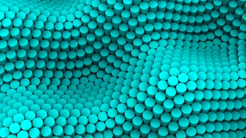 Cylinders Formed A Wave Video stock 87601838