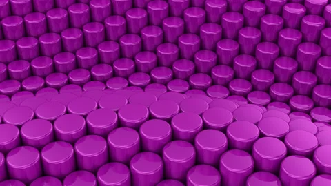 Cylinders Formed A Wave Stock Footage 104476973