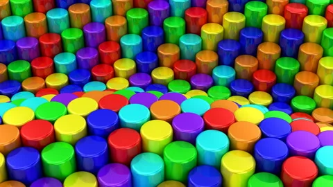 Cylinders Formed A Wave Stock Footage 104626036