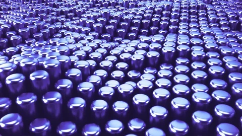 Cylinders metallic Stock Footage 89671923