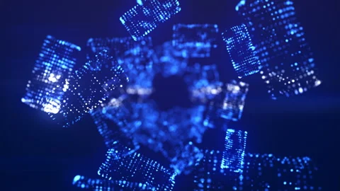 Cylinders from particles Stock-Footage 111777995