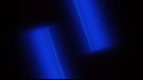 Cylindrical blue light glows and fades Stock Footage 315688738