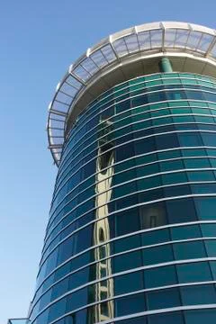 Cylindrical building Stock Photos