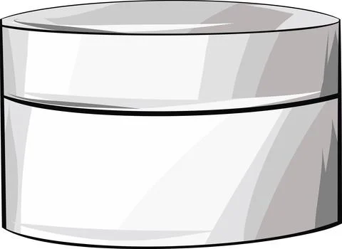 Cylindrical Container with Lid Illustrazione stock