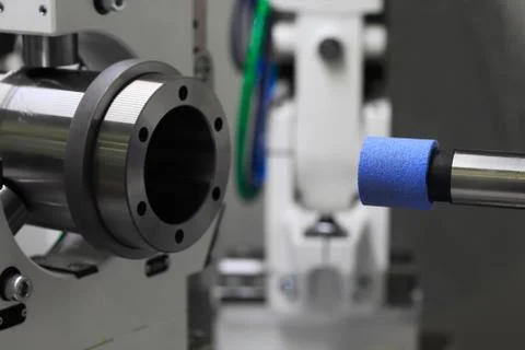 Cylindrical grinding machine Stock Photos