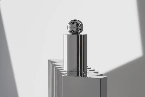 Cylindrical shape squeeze bottle with metallic finish Stock Illustration