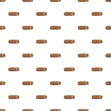 Cylindrical wood logs creating seamless pattern background 스톡 일러스트
