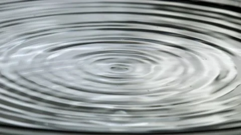 Cymatics are action on liquids by sound waves Stock Footage 99540542