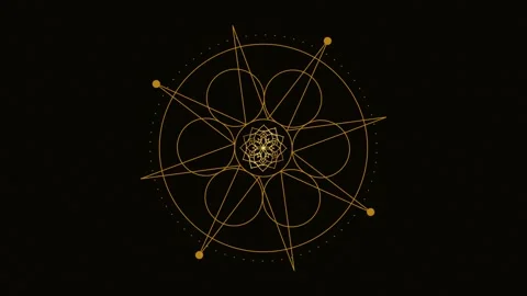 Cymatics sand amber warm pattern Video stock 334985757
