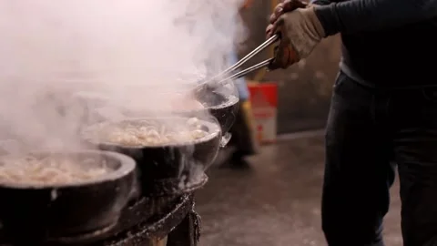 Cymbal blacksmith forge workshop workers cooling iron Video stock 237622915