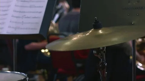 Cymbal Crash Close Up Видео 69234102