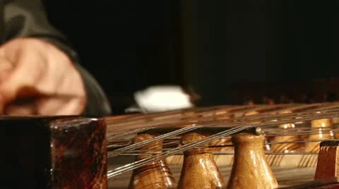 Cymbal, dulcimer, close up Video stock 12661250