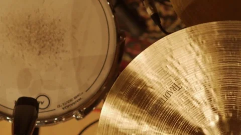 Cymbal hits 2x Video stock 73908877