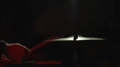 Cymbal playing Stock Footage 260334462