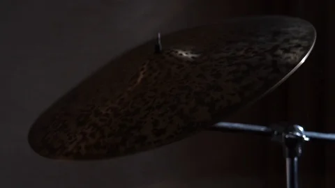 Cymbal On Stand, slow motion Stock Footage 101827260