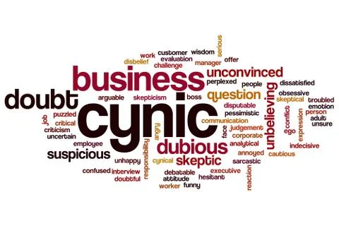 Cynic word cloud Illustration