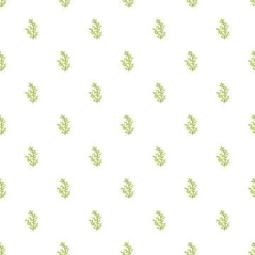 Cypress leaf pattern seamless Stock Illustration
