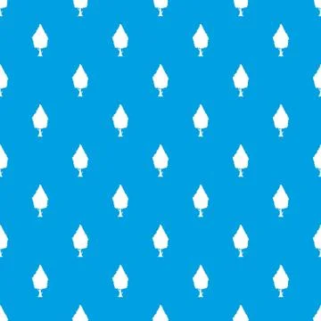 Cypress pattern seamless blue Stock Illustration