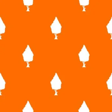 Cypress pattern seamless Stock Illustration