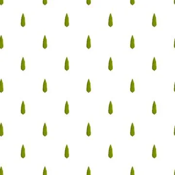 Cypress tree pattern seamless 스톡 일러스트