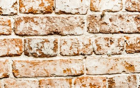 Cypress wall texture pattern red cypress blocks, close-up, old dilapidated wall. Stock Photos