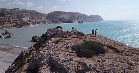 Cyprus Afrodita Bay 10 Stock Footage 121702688