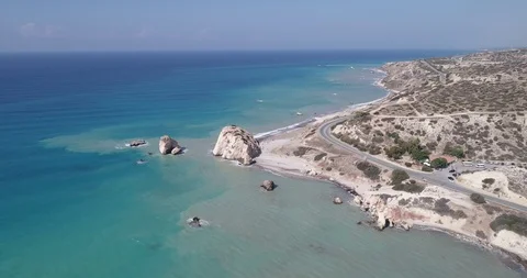 Cyprus Afrodita Bay 2 Stock Footage 121702487