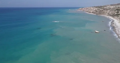 Cyprus Afrodita Bay 3 Stock Footage 121701918