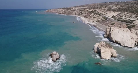 Cyprus Afrodita Bay 5 Stock Footage 121697177