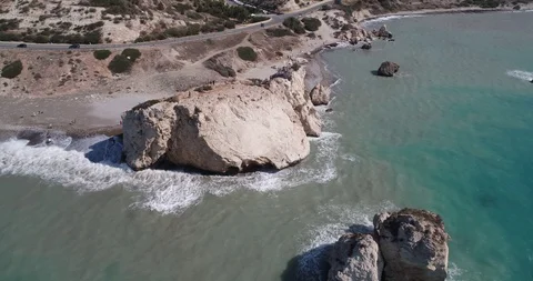 Cyprus Afrodita Bay 7 Stock Footage 121696870