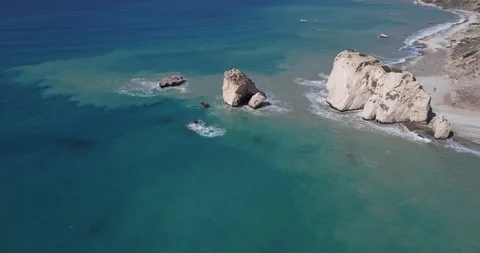Cyprus Afrodita Bay 8 Stock Footage 121696391