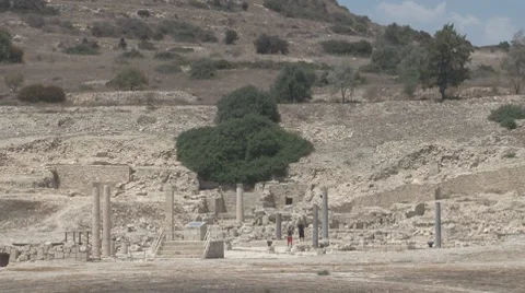 Cyprus, Amathounta archaeological area Stock Footage