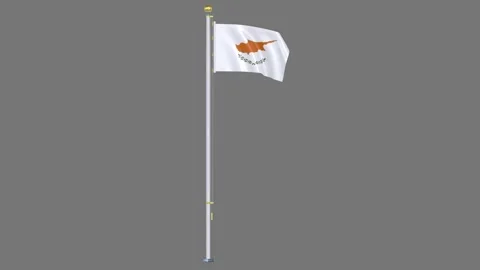 Cyprus Animated flag Video stock 329105777
