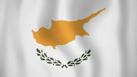 Cyprus animated flag. Seamless loop. 4K Video stock 145436148