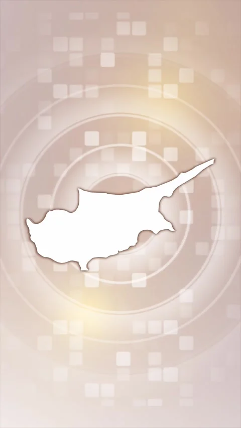 Cyprus Animated Map Stock Footage 275899036