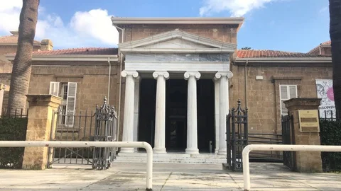 Cyprus Archaeological Museum Time Lapse Shot Stock Footage 101439480