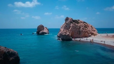 Cyprus beach 스톡 동영상 90862524