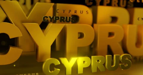 CYPRUS Country Name 3D TEXT,  CYPRIOT Typography Background Arts  (3D Rendered A Stock Footage 170231601