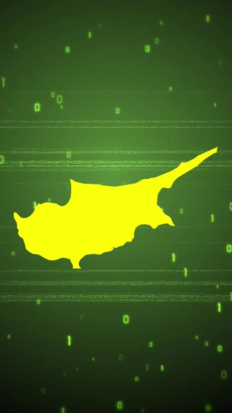 Cyprus Digital Map Intro Video stock 258835487