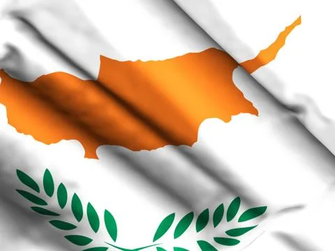 Cyprus flag background Stock Illustration