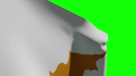 Cyprus Flag Close Видео 134494769