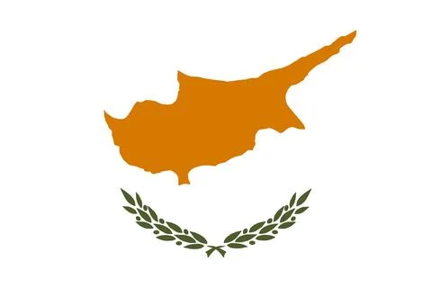 Cyprus flag flat vector illustration Stock Illustration