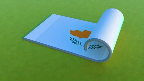Cyprus Flag Stock Footage 261319415