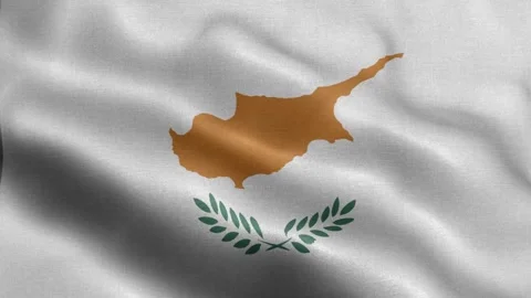 Cyprus flag Front Stock Footage 318664179