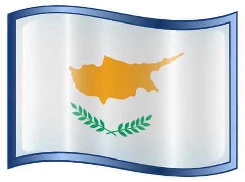 Cyprus flag icon Stockillustratie