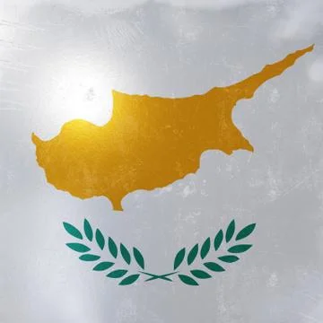 Cyprus flag icon Stock Illustration